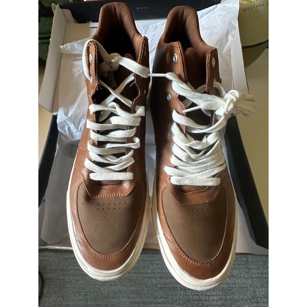London Fog Blake Cognac High Tops - Men's Size 12M - Gently Used